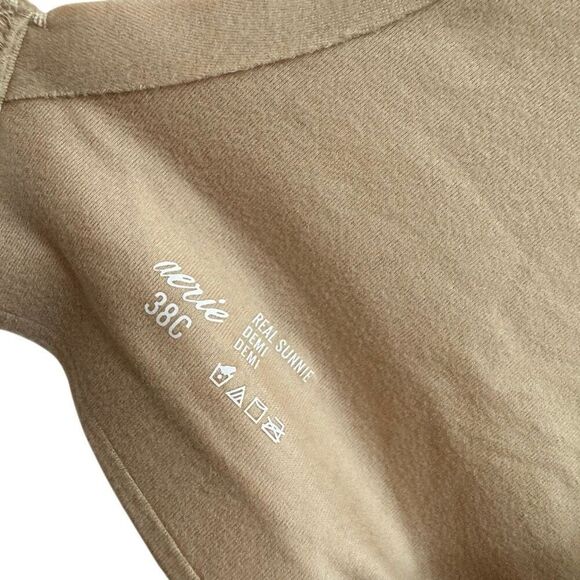 NEW Aerie Real Sunnie Demi Underwire Bra Nude Size 38C - Picture 3 of 4